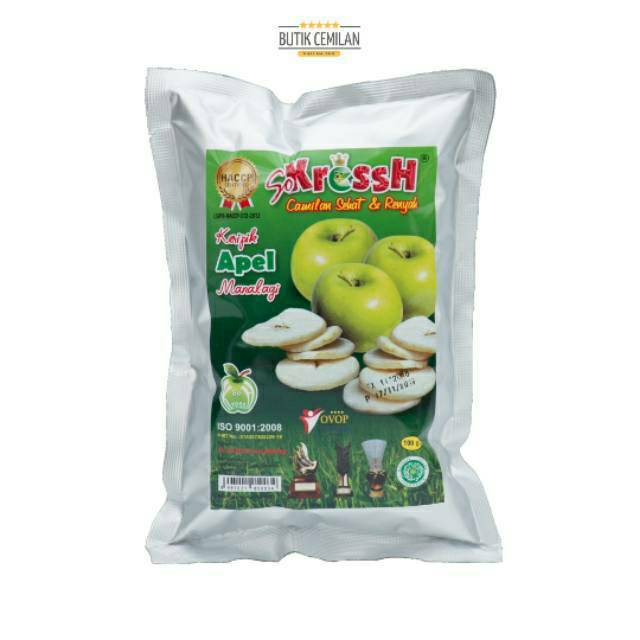 

Keripik Buah Apel Sokressh 100gr FREE PACKING KARDUS OLEH-OLEH KHAS MALANG PREMIUM