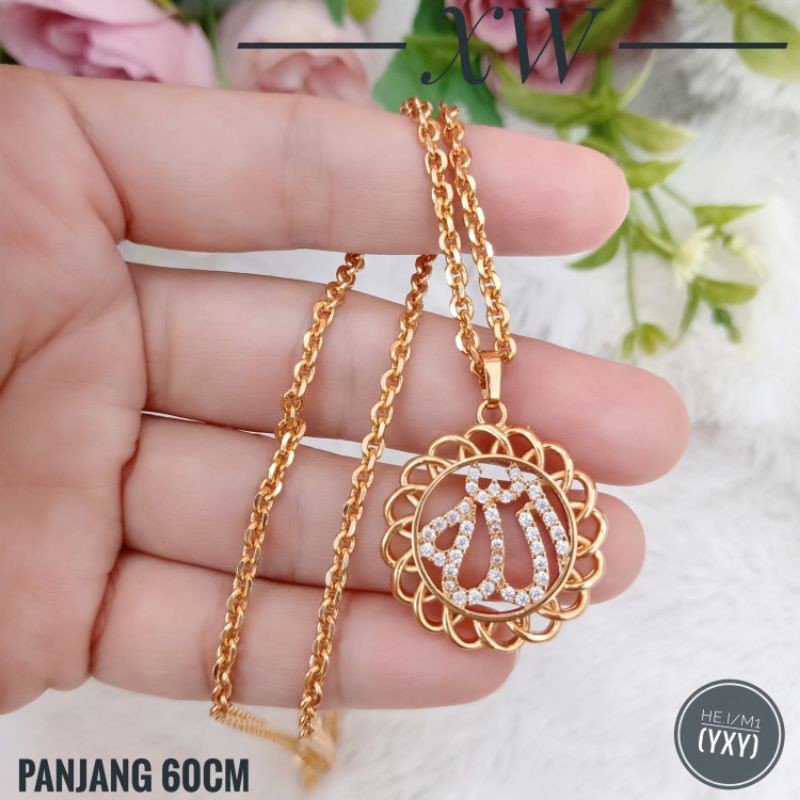 Kalung Yaxiya Lafadz Gold 60cm XW09052104