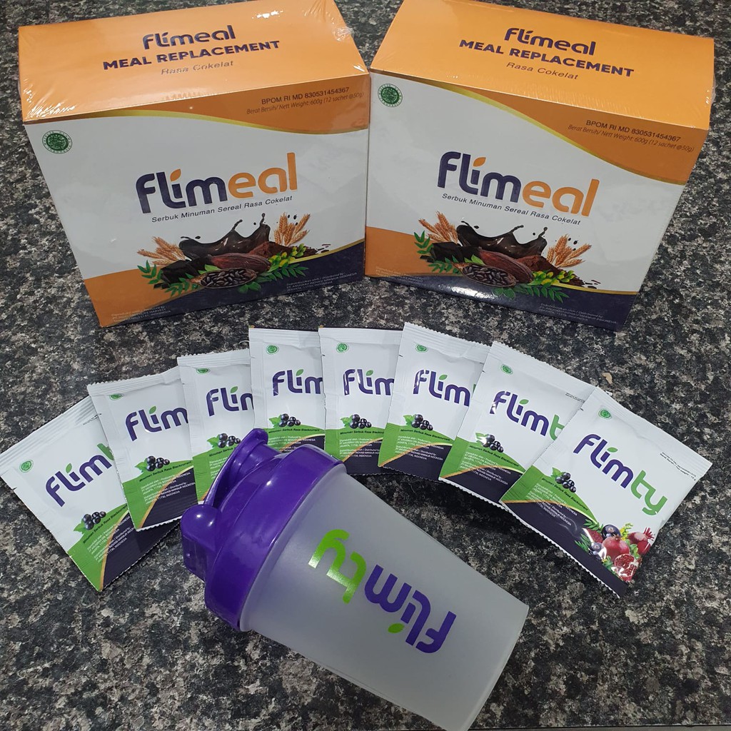 FLIMEAL 1 BOX MEAL REPLACEMENT DIET SEREAL CEREAL SACHET BY FLIMTY