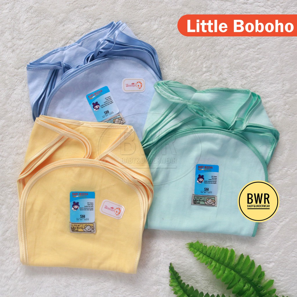 [ 6pc ] Popok Little Boboho | Popok Boboko Bayi Kain Tali Ikat - Baby Mocha Bwr