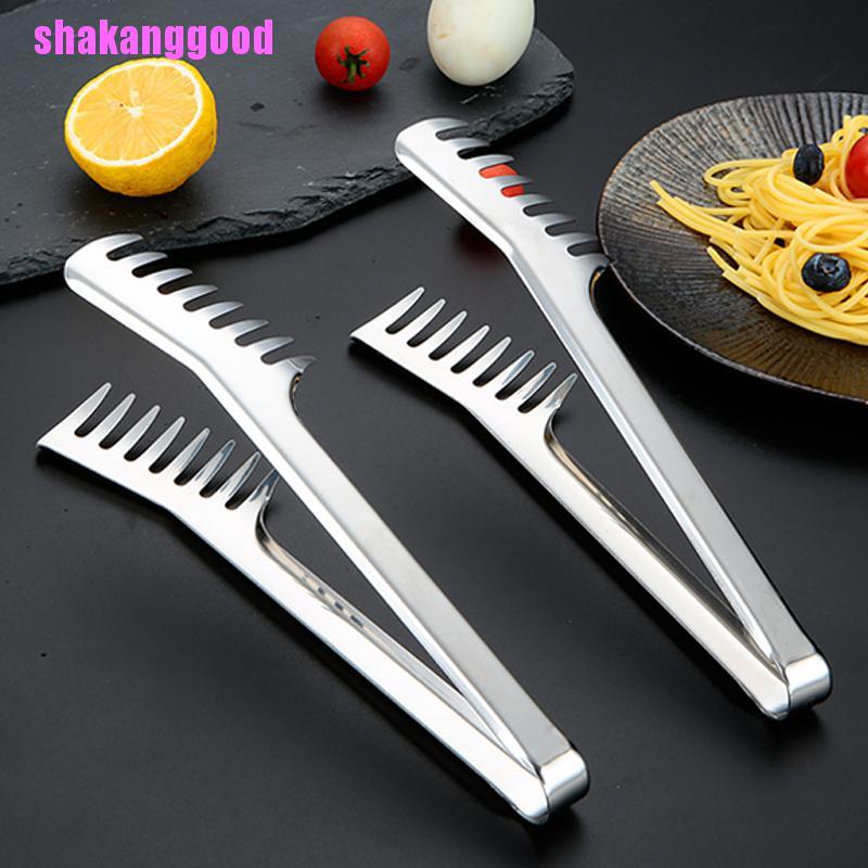 Penjepit Mie Bahan Stainless Steel Ukuran 9 Inch Untuk Peralatan Dapur