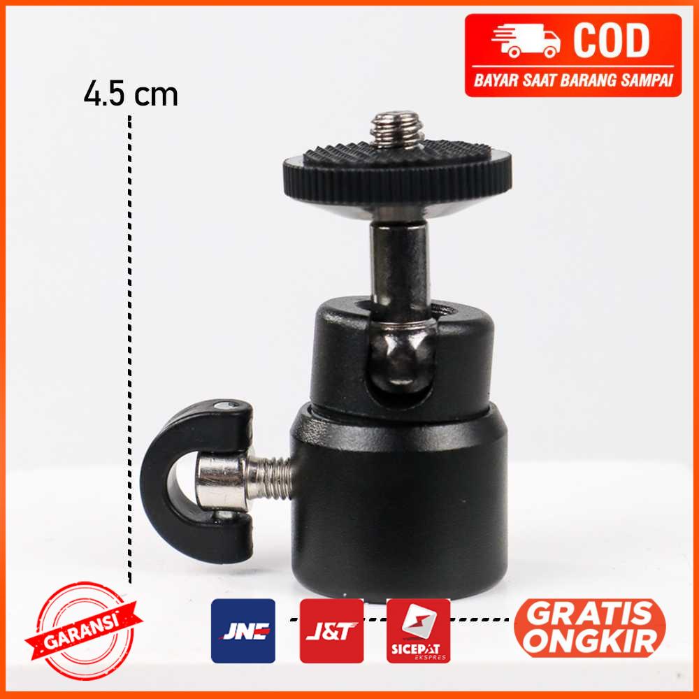 Mini Ball Head Tripod Kamera DSLR Hot Shoe Adaptor - AM01