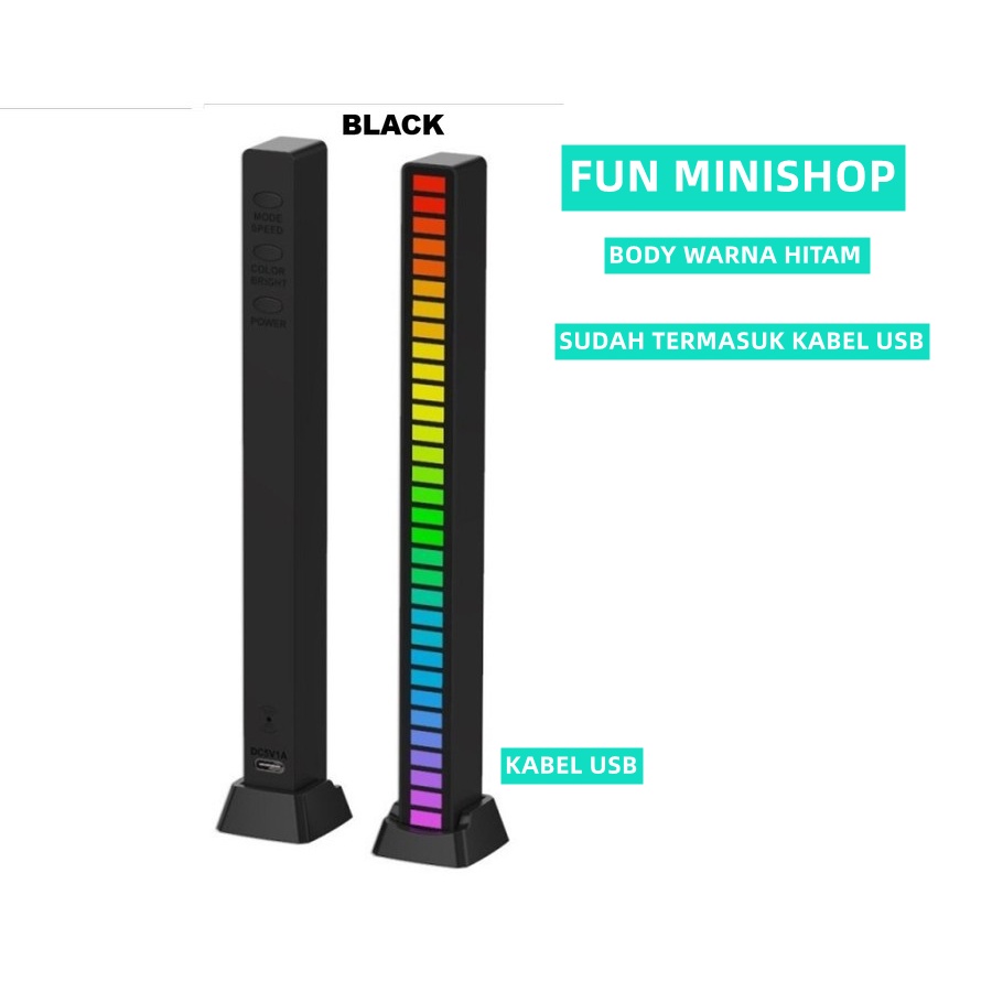 Audio Spectrum indicator bar LED RGB