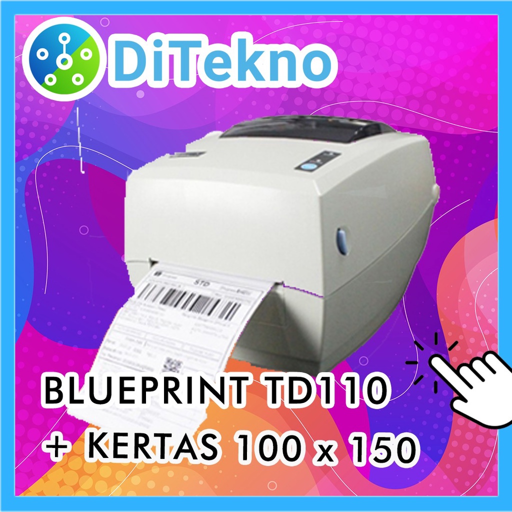 Jual Printer Blueprint Td Label Mm X Mm Shopee Indonesia