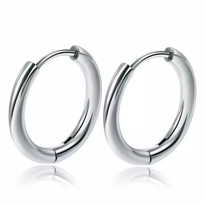 [COD] Anting Telinga Tindik Gdragon Titanium Model Bulat/Ring Ala Kpop BIGBANG