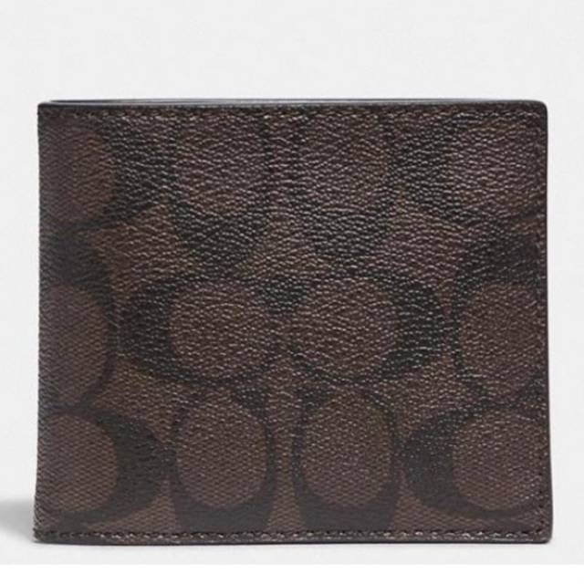 Coach Bifold Wallet Sign Maho