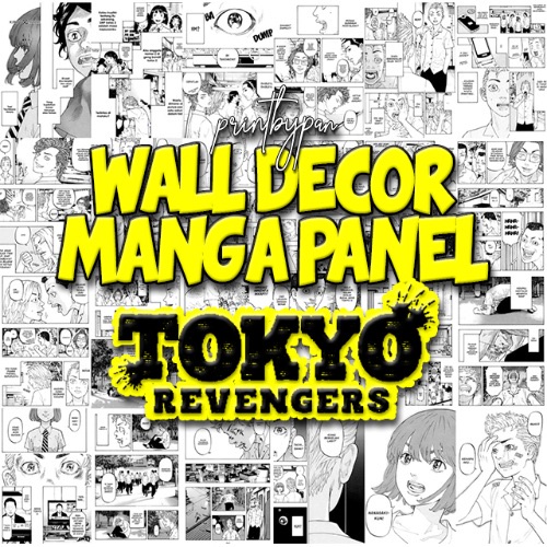 (16 LEMBAR) Poster Dinding Anime Manga Wall Decor Panel - Sticker Hiasan Dinding Wallpaper Kamar - Black Clover Jujutsu Kaisen Tokyo Revengers One Piece Black Clover Naruto Boruto Demon Slayer Kimetsu no Yaiba Attack on Titan Shingeki no Kyojin Haikyuu-8