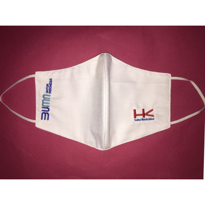 MASKER KAIN 3 PLY BORDIR HK