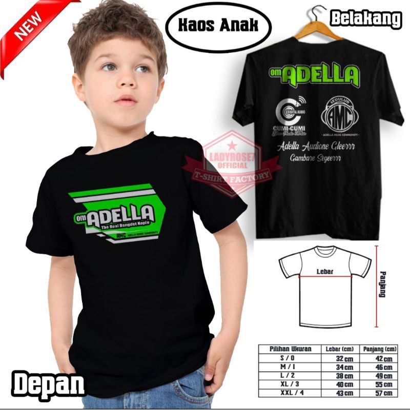 KAOS ANAK ADELLA CUMI CUMI TERLARIS