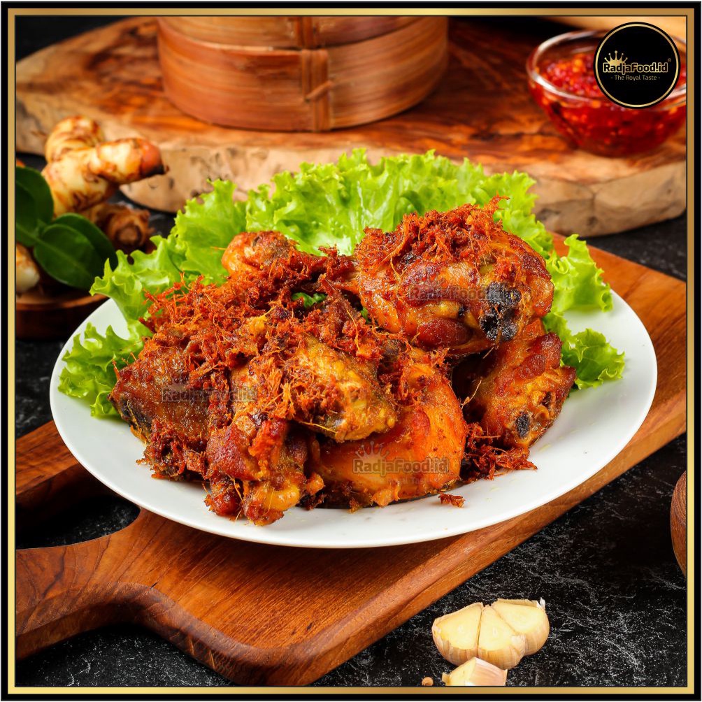 RadjaFood.id — Ayam Ungkep Rempah Bumbu Kuning / Lengkuas / Abon — BERGARANSI ENAK!