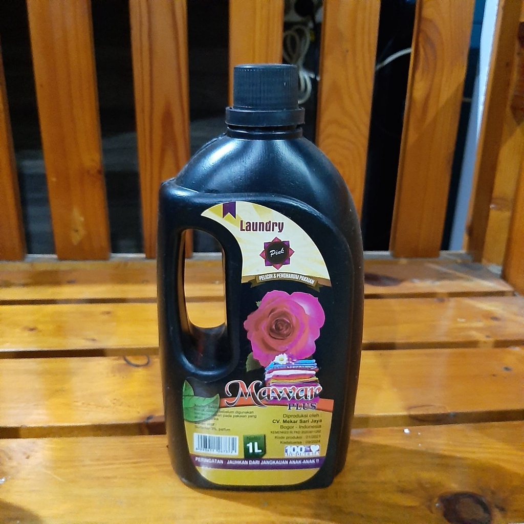 Mawar Pewangi Pakaian Pelicin Setrika Super Laundry Pelembut Baju New Packaging 1 Liter