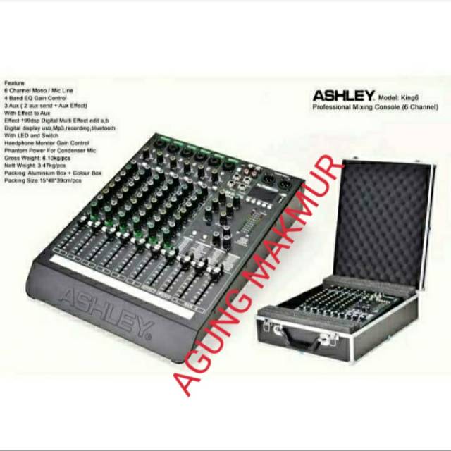 Mixer Ashley King6 Original 6 Channel