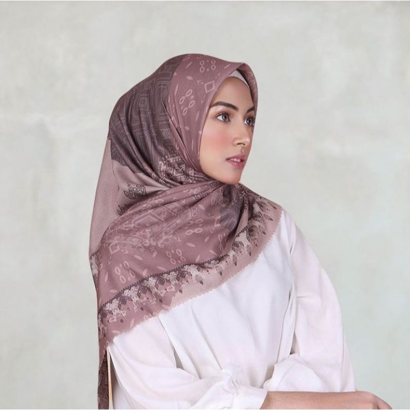 Em3 Scarf, MOTIF Authen series  HIJAB SEGIEMPAT VOAL PREMIUM TERBARU BEST SELLER