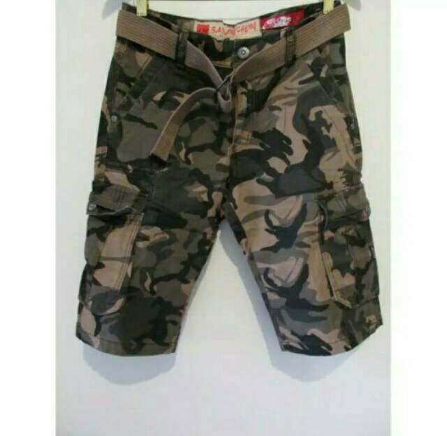 Celana  Import Pendek Loreng Cargo Elite Army Original 100%