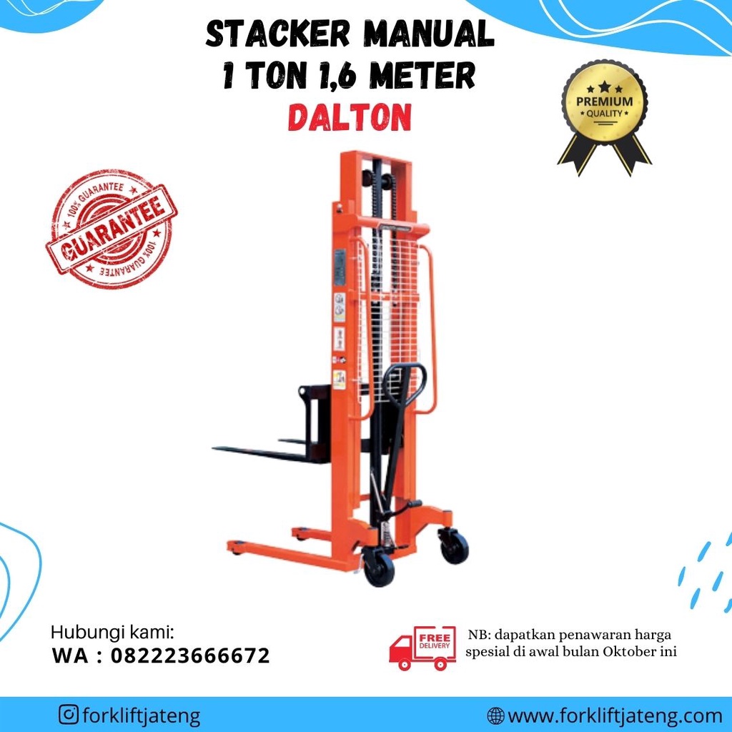 STACKER MANUAL 1 TON DALTON / STACKER MANUAL 1 TON MURAH / HAND STACKER 1 TON DALTON