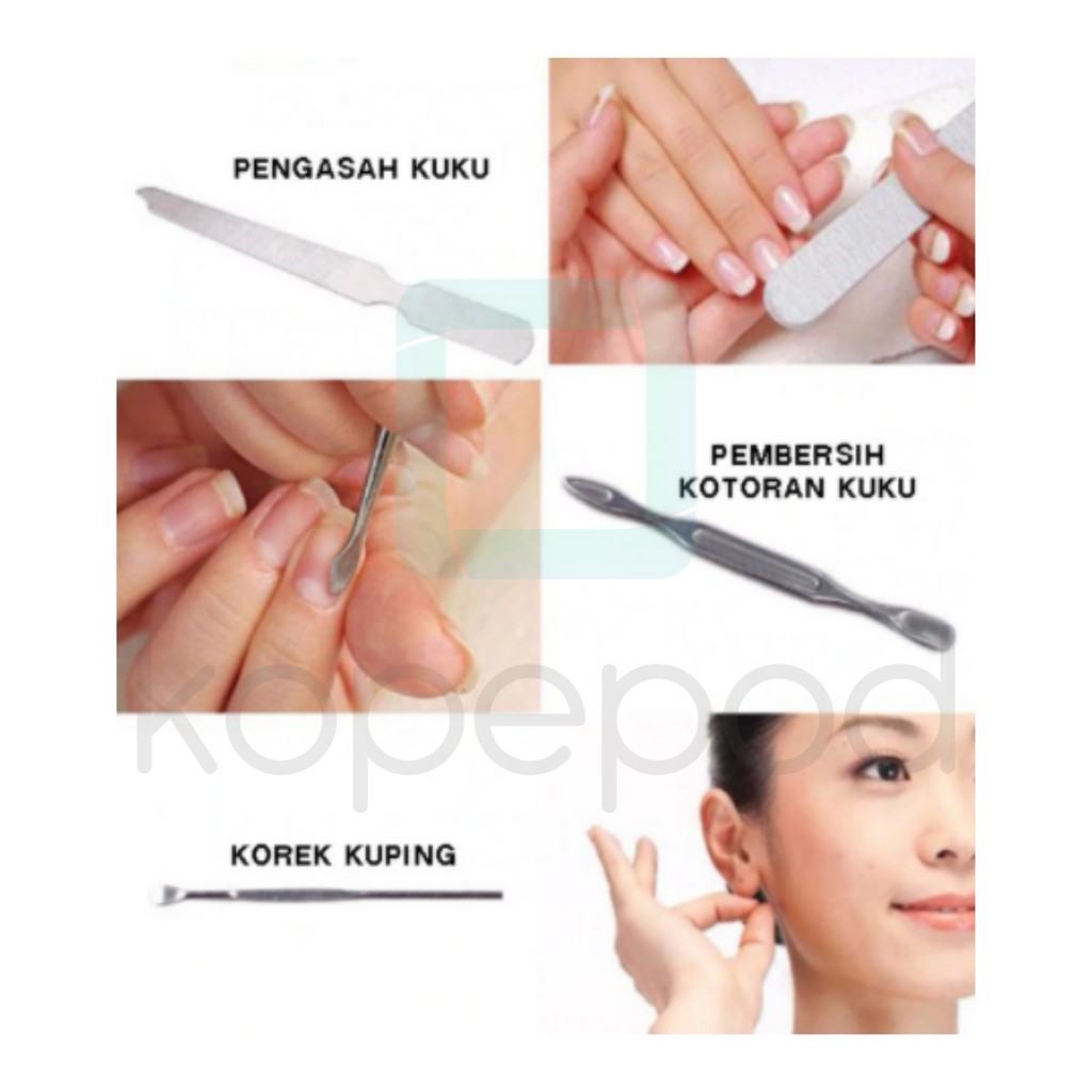 Nail Clipper Gunting Kuku Apel 8 dan 12 Set Medium Clipper