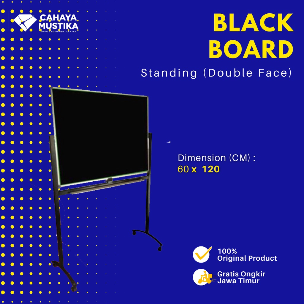 

Jual Papan Tulis Kapur Standing D/F Blackboard Sakana Uk 60x120 Malang