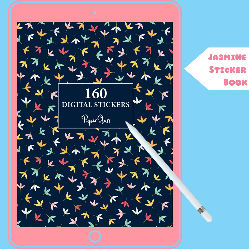 Sticker Book Digital Aesthetic Colorful --- Jasmine Sticker Book
