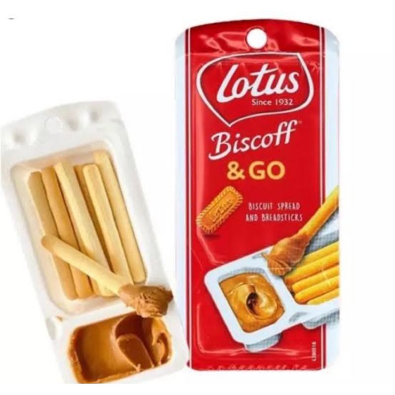 

LOTUS BISCOFF & GO 45gr/Cookie Butter and Breadsticks/Biskuit Import