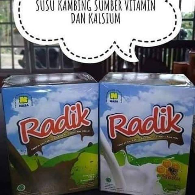 

SUSU KAMBING RADIX GM RASA COKLAT MADU