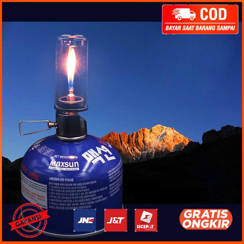 Lampu Gas Lantera Camping Candlelight Windproof Lamp