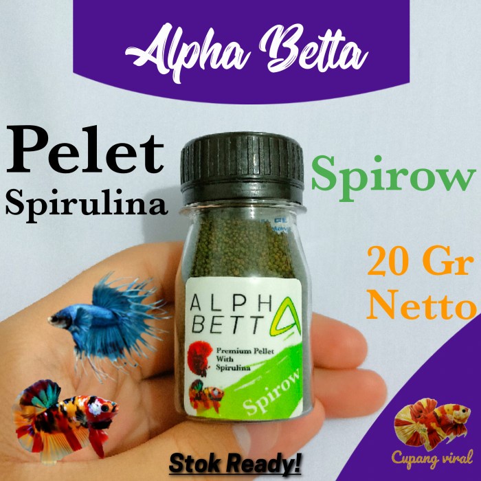 AlphaBetta - Spirow / Pelet Spirulina Premium 20GR