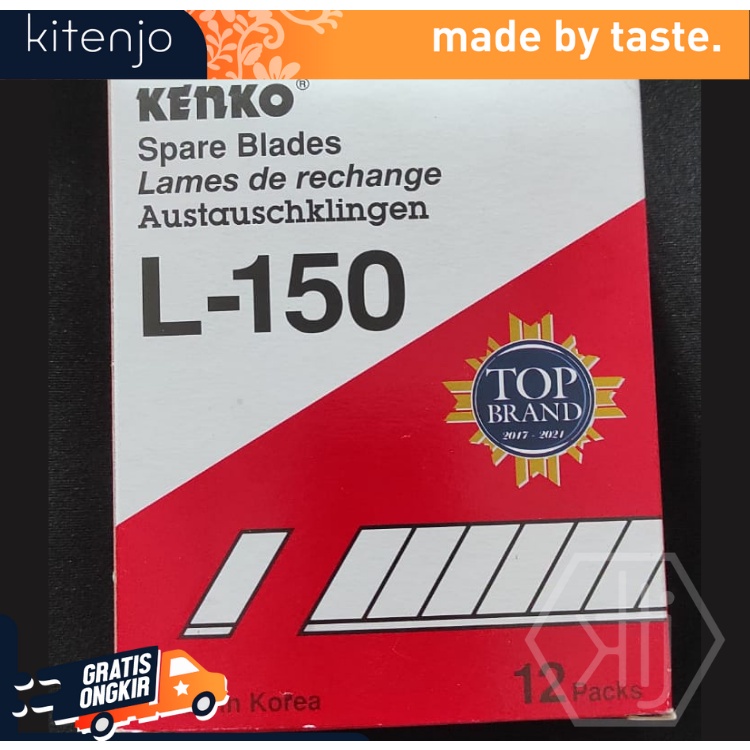 

KITENJO KENKO ISI ULANG CUTTER MEREK KENKO SPARE BLADES L-150