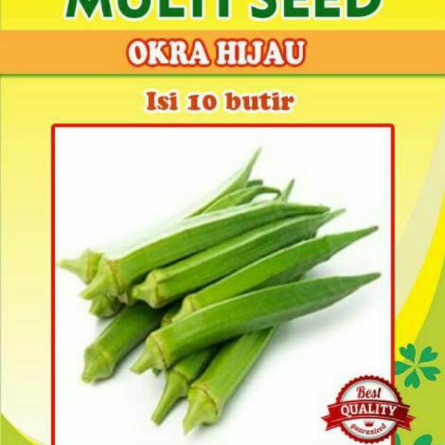 Benih Okra Hijau || Bibit Okra Hijau || Biji Okra Hijau  MENARA 10 biji