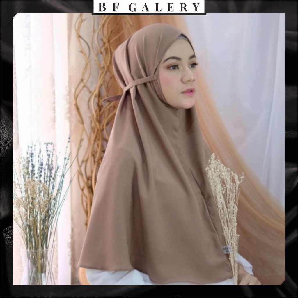 BFJ006 Hijab Maryam Bergo / Jilbab/ Hijab Dewasa Wanita DIAMOND 75x80cm Panjang JAKARTA