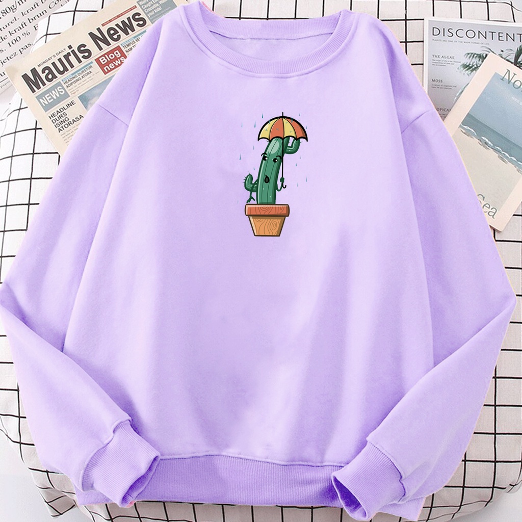 Sweater wanita oversize RAIN CACTUS sweter cewek murah kekinian