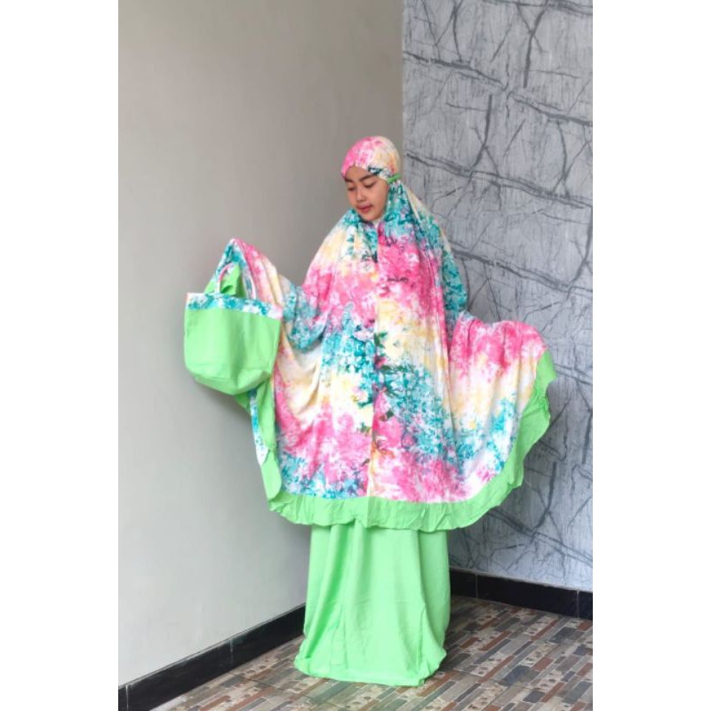 mukena tye dye/mukena dewasa