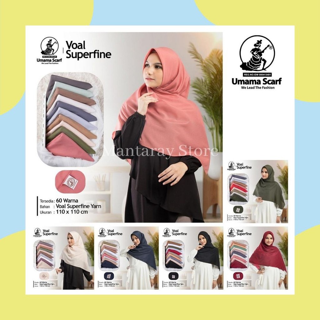 Jilbab Umama / Kerudung / Hijab Segi Empat Superfine UM3