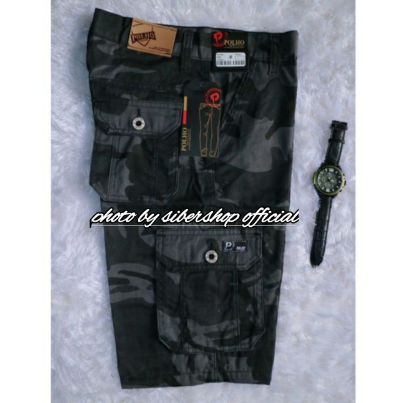 PROMO Celana Loreng Cargo Doreng Pendek Pria Kimpul Army TNI size 27-38