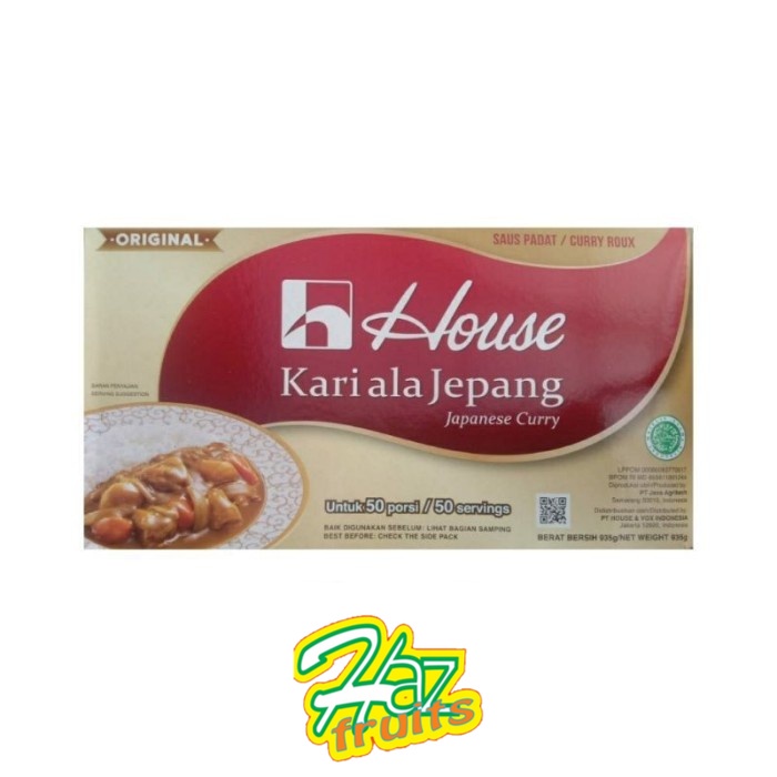 

House Kari Ala Jepang Halal / Saus Padat Curry 935 gram 50 Porsi