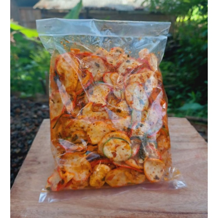 

KRUPUK SEBRING PEDAS GURIH [ 250 gr ] BUMBU REMPAH ASLI DAUN JRUK