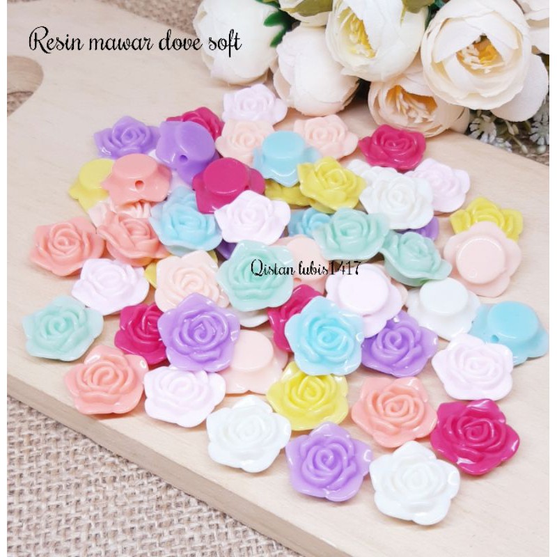 (20gr)Manik mawar dove soft pilih warna