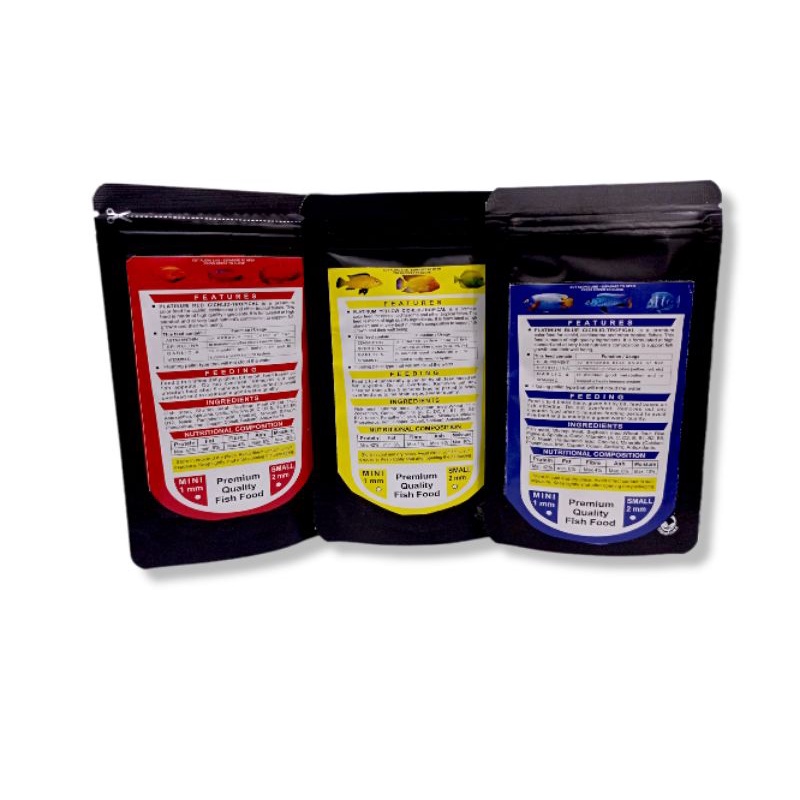 FISH LOVER MAKANAN IKAN PREDATOR CHANNA Pellet PLATINUM CICHLID TROPICAL 40GR