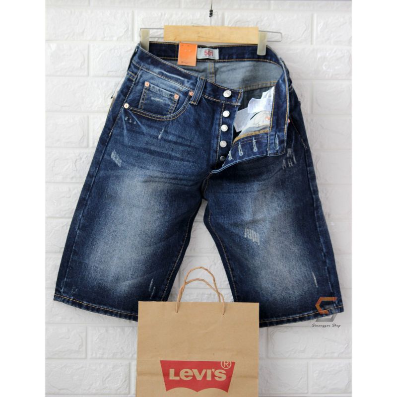 CELANA PENDEK JEANS PRIA LEVIS 501 IMPORT - CELANA PENDEK JEANS PRIA