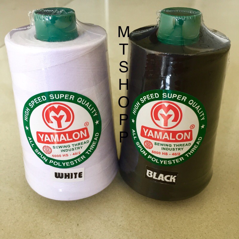 Benang jahit Yamalon 5000 yeard Hitam/putih