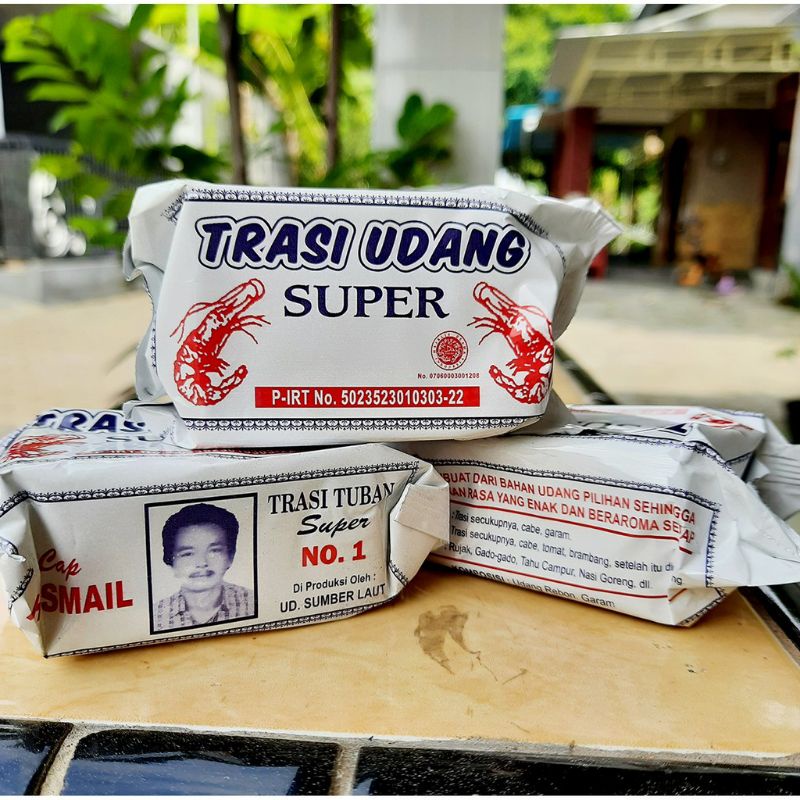 

TERASI UDANG H.ISMAIL ASLI TUBAN / TRASI UDANG PUTIH H.ISMAIL 100GR