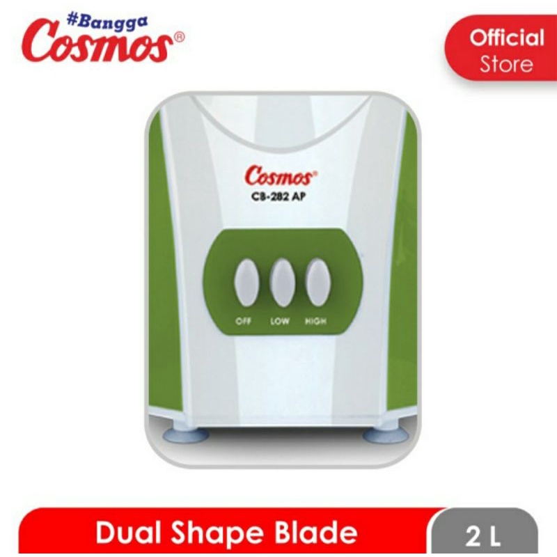 Blender Plastik Cosmos CB 282 AP Anti Pecah 2 Liter Blender Cosmos 282AP Blender Plastik