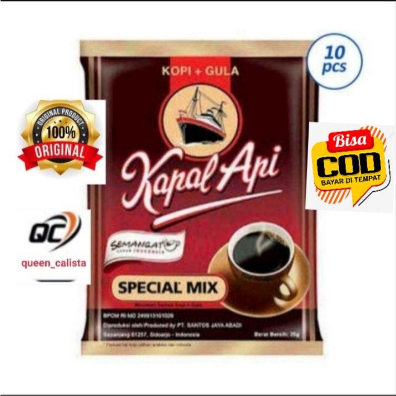 

kopi kapal api special mix 1 renteng isi 10 sachet