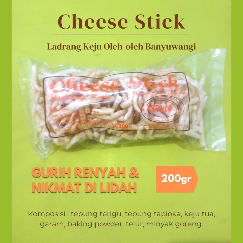 

CHEESE STICK ENAK RENYAH LADRANG KEJU NEBULA OLEH-OLEH BANYUWANGI