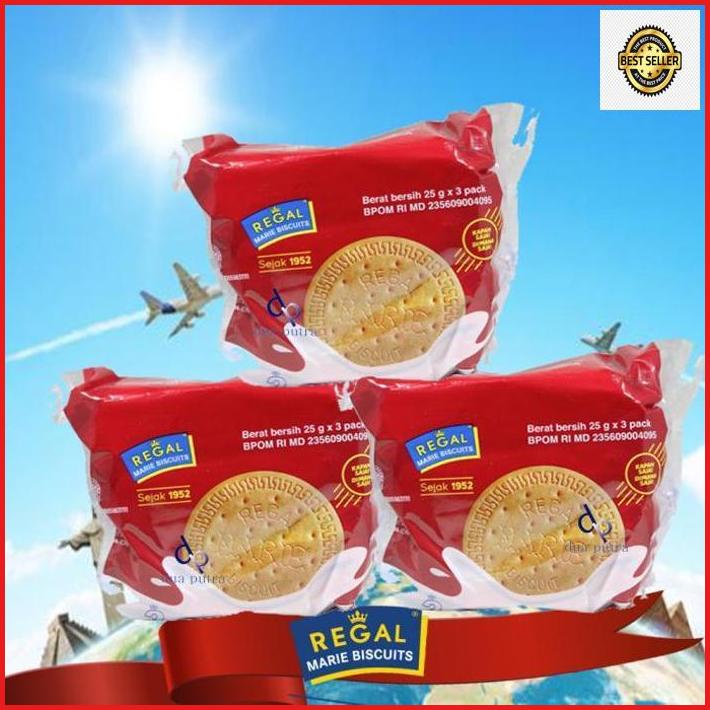 

Regal Biskuit Marie Sachet 25 Gr X 3 Pack