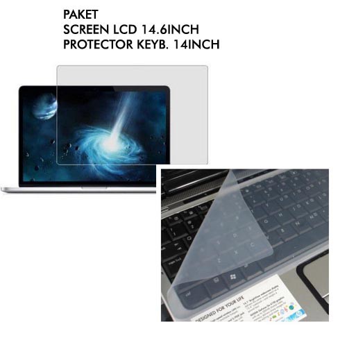 PAKET PELINDUNG SCREEN LCD KEYBOARD PROTECTOR 14.6INCH LAPTOP NOTEBOOK ANTI GORES