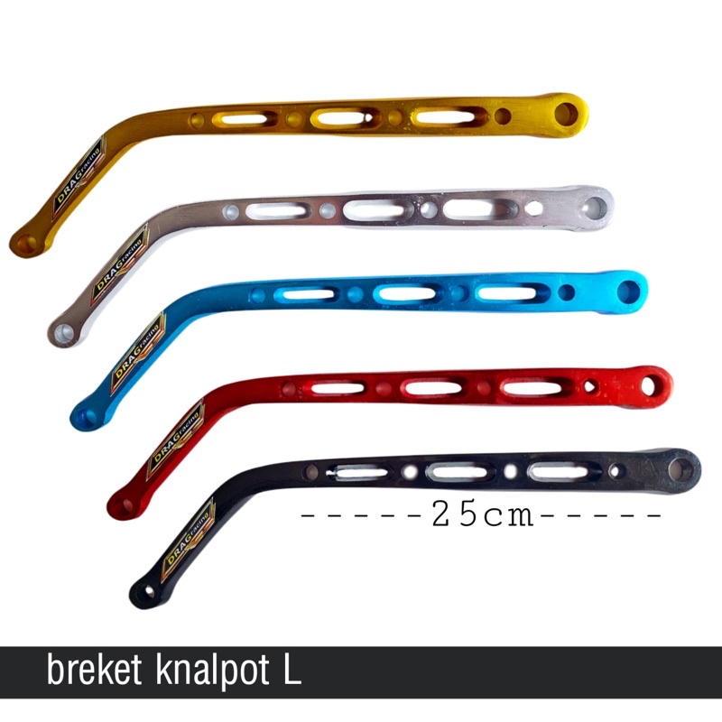 L knalpot pangkon knalpot L breket knalpot L panjang 25cm almunium cnc