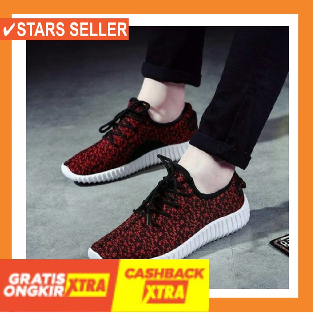 BUAT ANAK KECIL MURAH BARU ASLI ORIGINAL NEW 2020 / SEPATU ADS YZY BINTIK MERAH TERMURAH SIZE 37-43