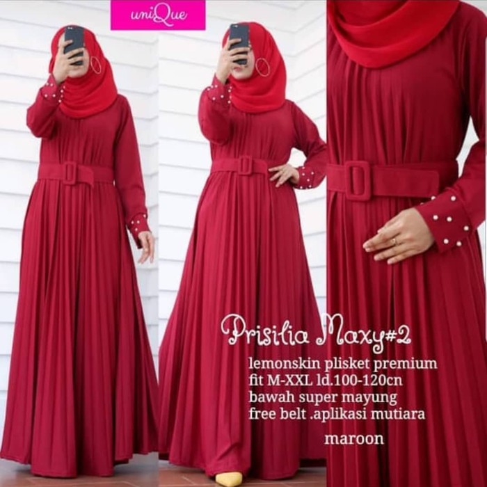 BAJU GAMIS PESTA TERA SUPER JUMBO KATUN IMPOR INDAH MENAWAN LD 130 XXXL SERUT MAKAYA GAMOS SYARI I.7