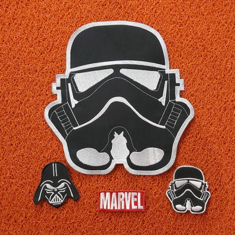 BACKPATCH BORDIR STARWARS BLACK SATU SET PREMIUM