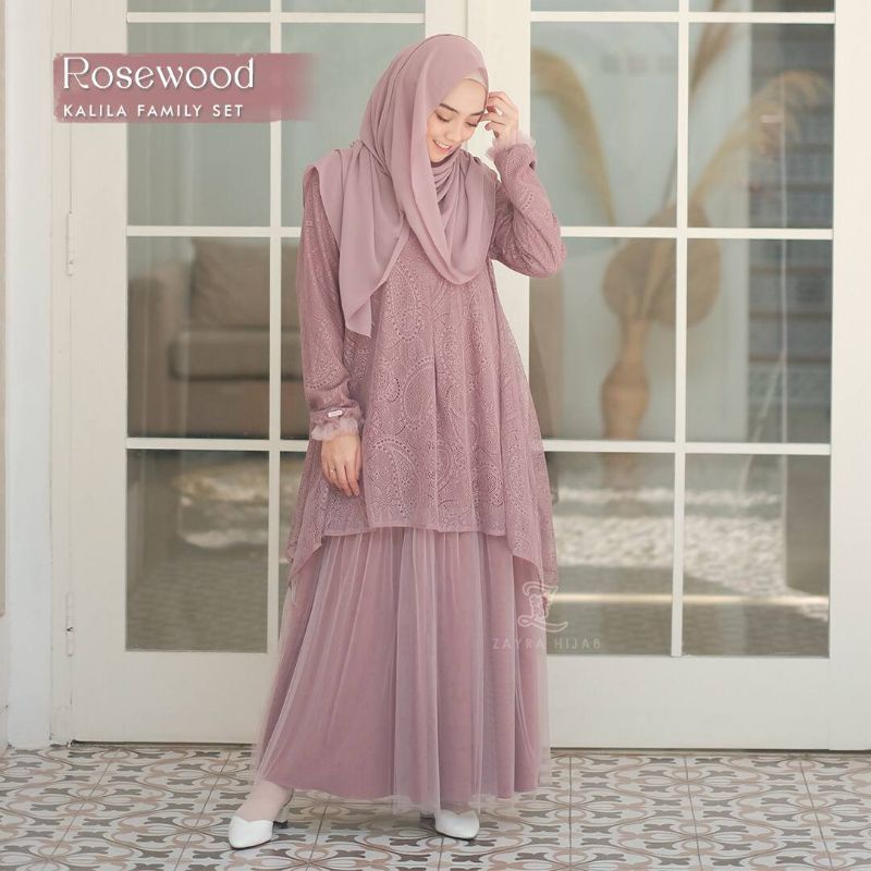 KALILA DRESS MOM ORIGINAL BY ZAYRAHIJAB GAMIS BURKAT KOMBINASI SET SYAR'I UNTUK ACARA KONDANGAN, WIS